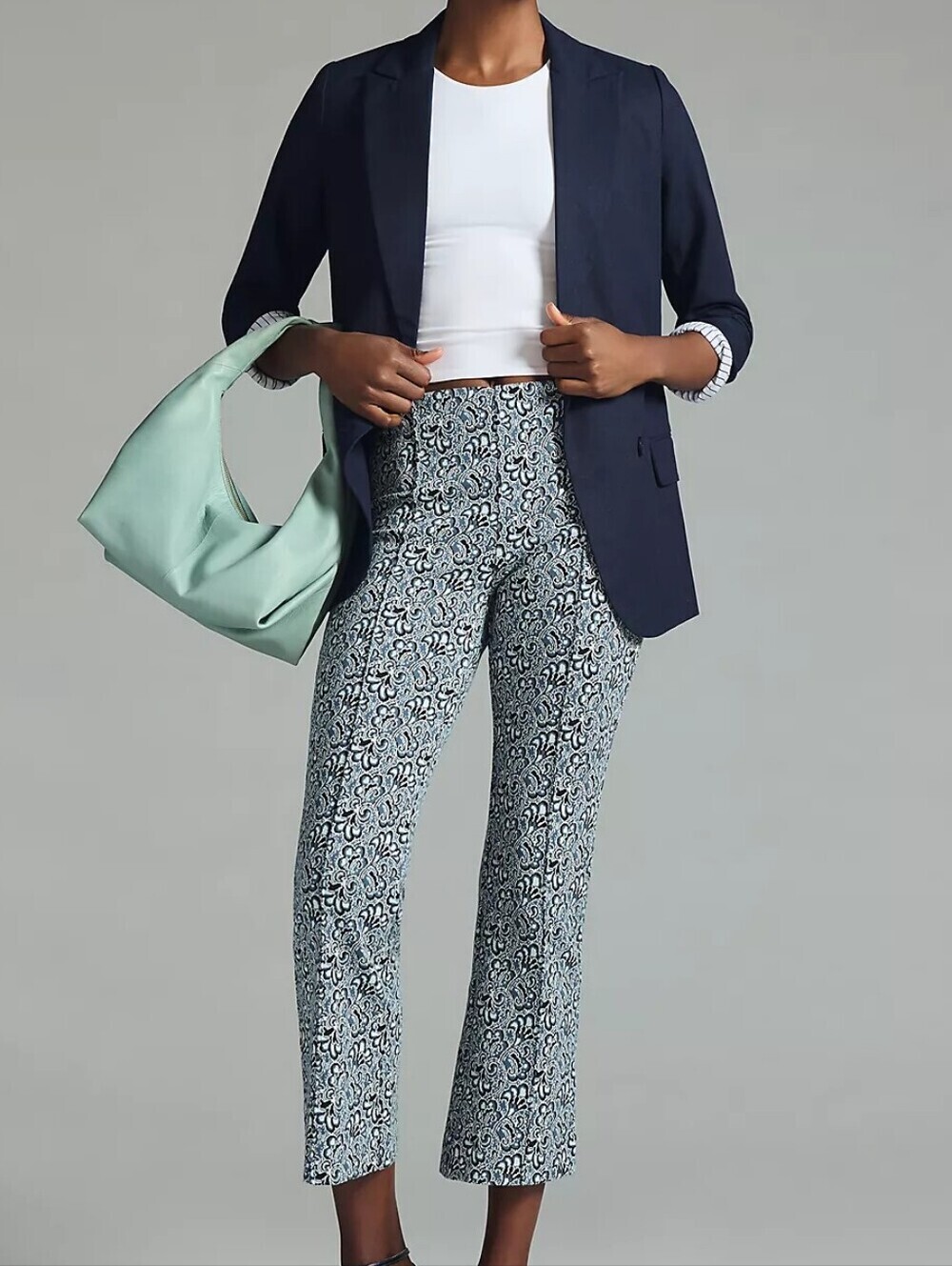 Anthropologie Maeve The Margot Kick-Flare Cropped Pants S